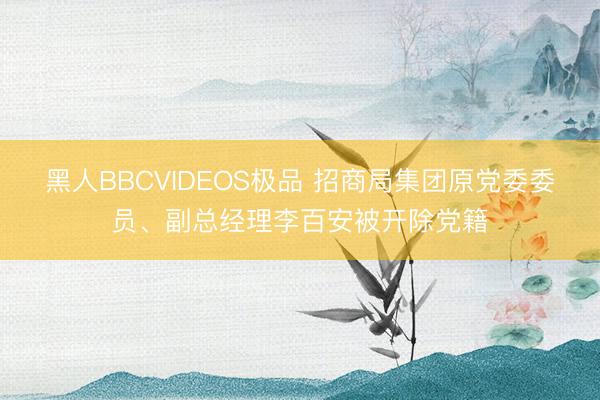 黑人BBCVIDEOS极品 招商局集团原党委委员、副总经理李百安被开除党籍